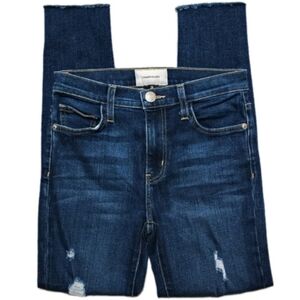 Current/Elliott $228 High Waist Stiletto Great Love Destroyed Raw Hem Women's 26